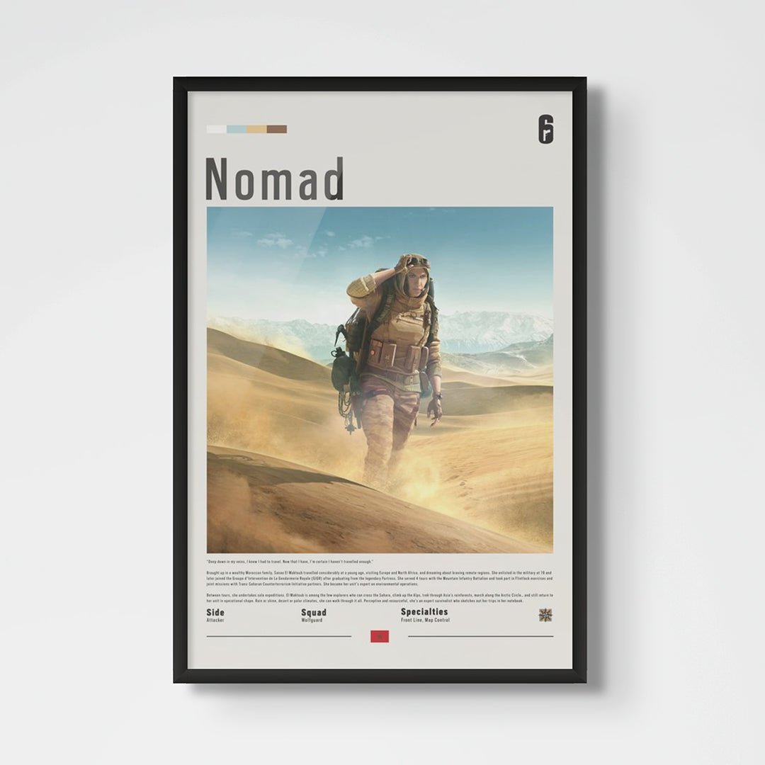 Operator Nomad Fine Art Poster | Six Siege - Six Siege art - Framed Print